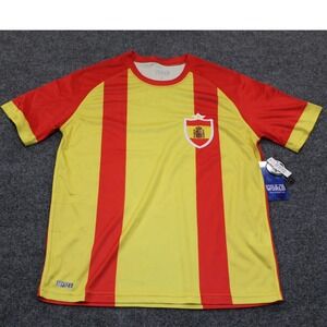 España Spain Soccer Jersey Game‎ of the World Excelcius Active Red Yellow NWT